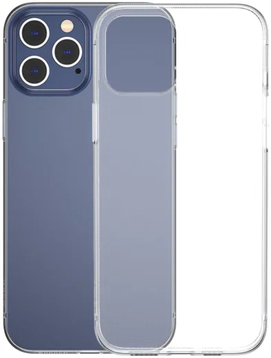 Baseus Simple Apple iPhone 12 Pro TPU Hoesje Transparant afbeelding 1