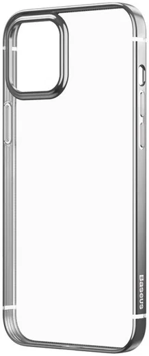 Baseus Shining Apple iPhone 12 Mini Hoesje TPU Transparant Zilver afbeelding 5