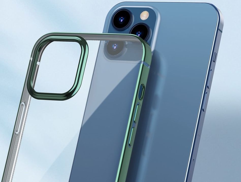 Baseus Shining Apple iPhone 12 Pro Hoesje TPU Transparant Groen afbeelding 10