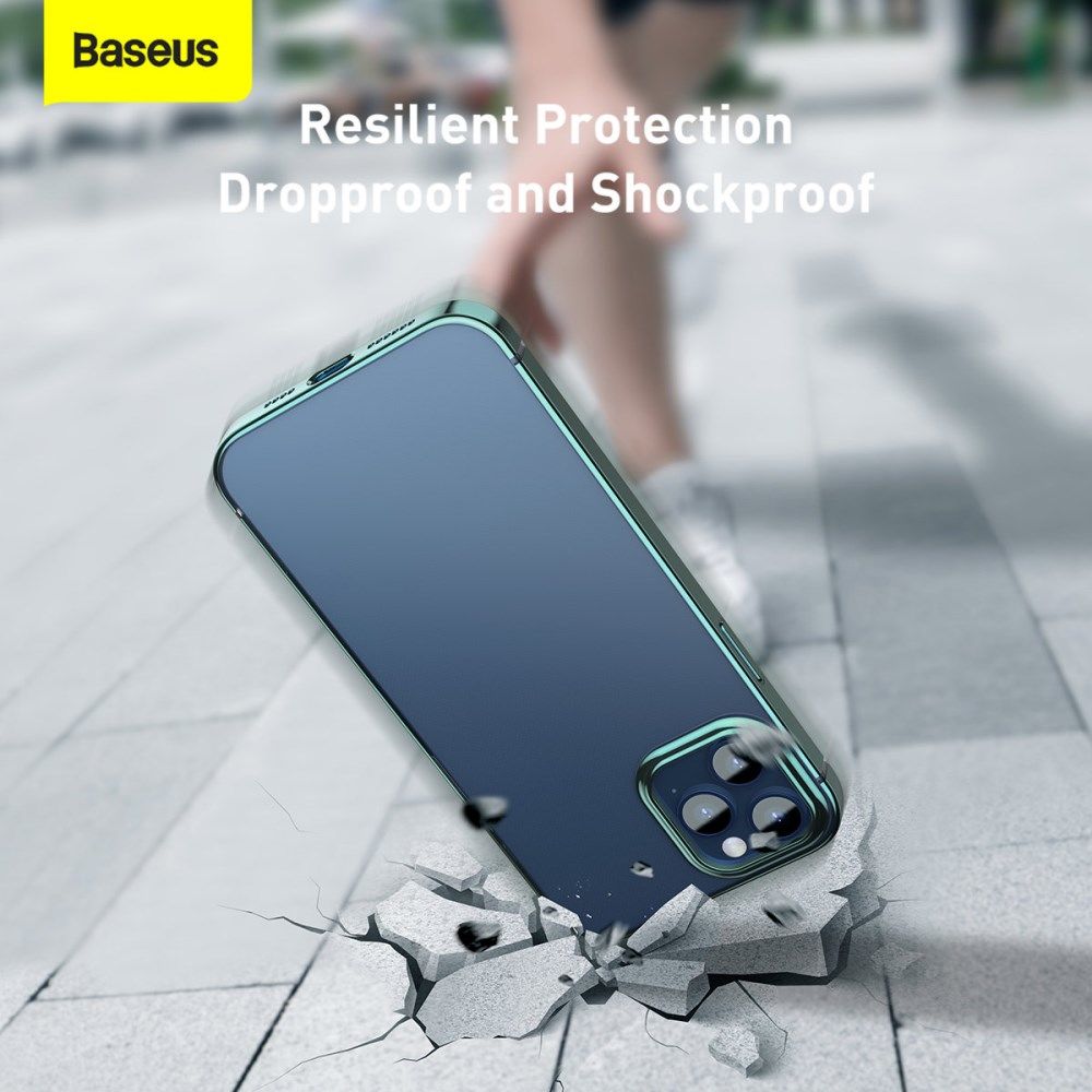 Baseus Shining Apple iPhone 12 Pro Hoesje TPU Transparant Groen afbeelding 15