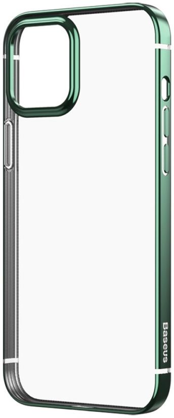 Baseus Shining Apple iPhone 12 Pro Hoesje TPU Transparant Groen afbeelding 2