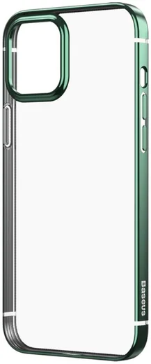 Baseus Shining Apple iPhone 12 Pro Hoesje TPU Transparant Groen afbeelding 2