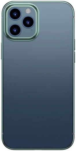 Baseus Shining Apple iPhone 12 Pro Hoesje TPU Transparant Groen afbeelding 3