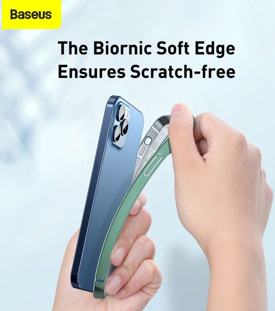 Baseus Shining Apple iPhone 12 Pro Hoesje TPU Transparant Groen afbeelding 7