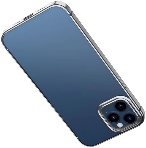 Baseus Shining Apple iPhone 12 Pro Hoesje TPU Transparant Grijs afbeelding 5