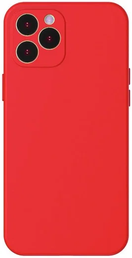 Baseus Liquid Apple iPhone 12 Pro Max Hoesje Siliconen Rood afbeelding 1