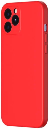 Baseus Liquid Apple iPhone 12 Pro Max Hoesje Siliconen Rood afbeelding 2