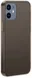 Baseus Frosted Glass Apple iPhone 12 Mini Hoesje TPU Matte Zwart afbeelding 2