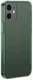 Baseus Frosted Glass Apple iPhone 12 Mini Hoesje TPU Matte Groen afbeelding 2