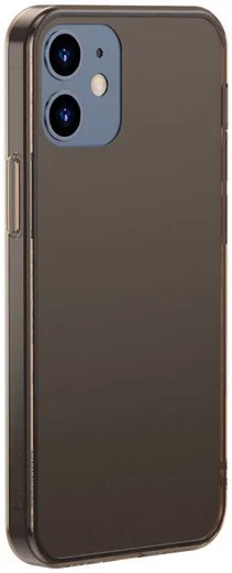 Baseus Frosted Glass Apple iPhone 12 / 12 Pro Hoesje TPU Matte Zwart afbeelding 2