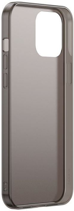 Baseus Frosted Glass Apple iPhone 12 / 12 Pro Hoesje TPU Matte Zwart afbeelding 3