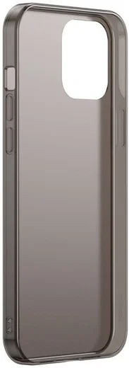 Baseus Frosted Glass Apple iPhone 12 / 12 Pro Hoesje TPU Matte Zwart afbeelding 3