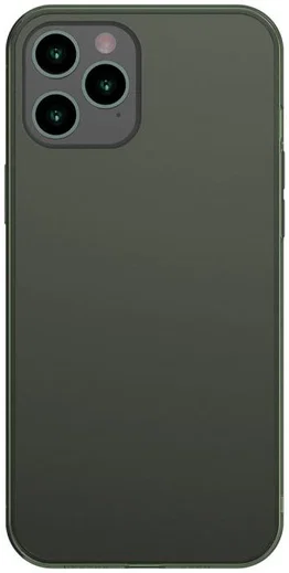 Baseus Frosted Glass Apple iPhone 12 Pro Max Hoesje TPU Matte Groen afbeelding 2