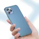 Baseus Frosted Glass Apple iPhone 12 Pro Max Hoesje TPU Matte Blauw afbeelding 4