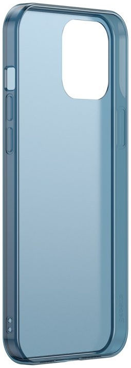 Baseus Frosted Glass Apple iPhone 12 Pro Max Hoesje TPU Matte Blauw afbeelding 3