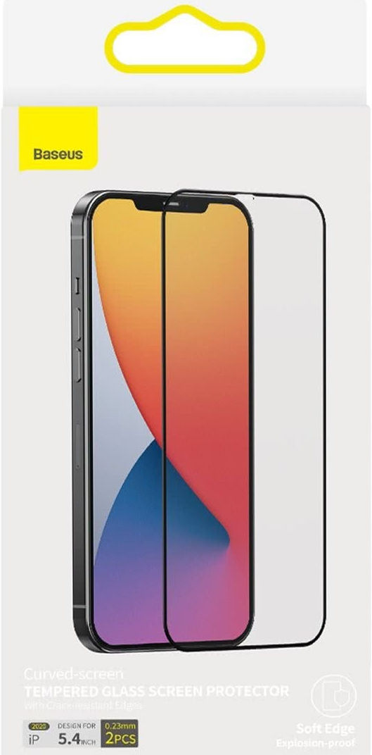 Baseus Curved Screen Protector Apple iPhone 12 Mini 2-Pack afbeelding 6