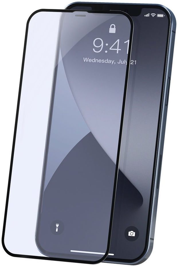 Baseus Curved Volledig Dekkende Tempered Glass iPhone 12 / 12 Pro afbeelding 1