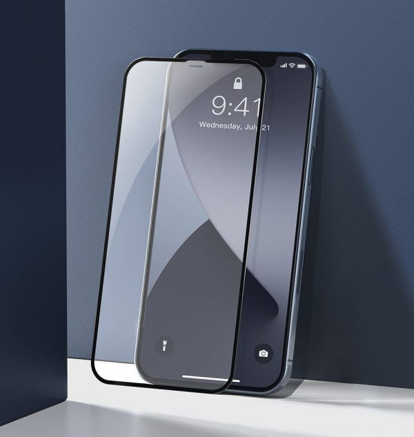 Baseus Curved Volledig Dekkende Tempered Glass iPhone 12 / 12 Pro afbeelding 4