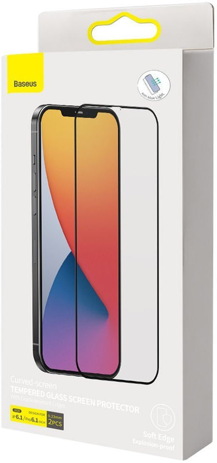 Baseus Curved Volledig Dekkende Tempered Glass iPhone 12 / 12 Pro afbeelding 8