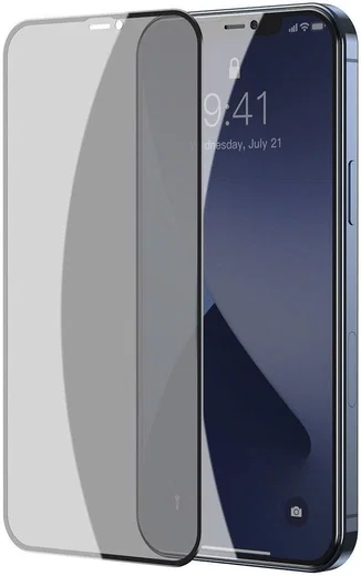 Baseus Full Screen Privacy Tempered Glass Apple iPhone 12 Mini afbeelding 4