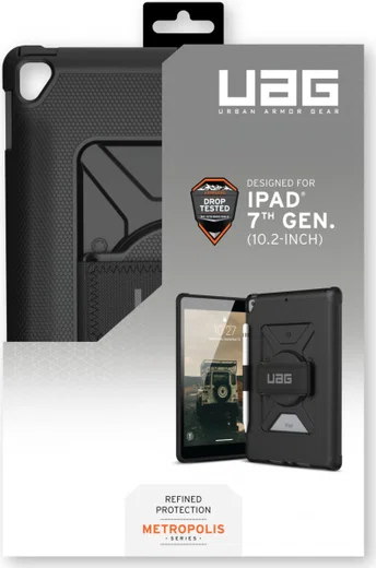 UAG Metropolis iPad 10.2 (2019 / 2020 / 2021) Hoes met Handstrap Zwart afbeelding 13