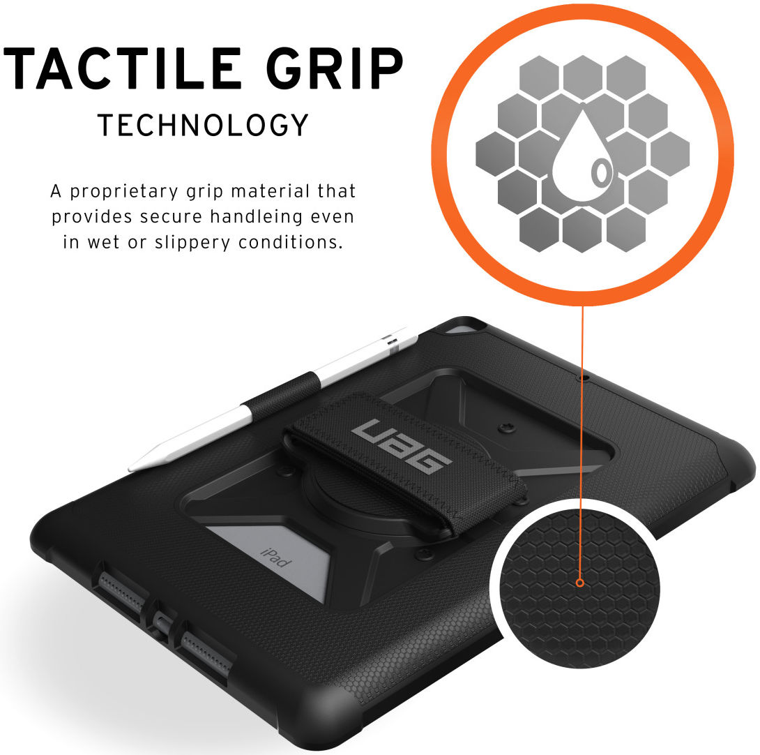 UAG Metropolis iPad 10.2 (2019 / 2020 / 2021) Hoes met Handstrap Zwart afbeelding 17