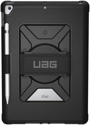 UAG Metropolis iPad 10.2 (2019 / 2020 / 2021) Hoes met Handstrap Zwart afbeelding 3
