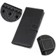 OnePlus Nord Litchi Vintage Wallet Hoesje Zwart afbeelding 12