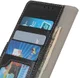 OnePlus Nord Litchi Vintage Wallet Hoesje Zwart afbeelding 5