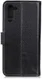 OnePlus Nord Litchi Vintage Wallet Hoesje Zwart afbeelding 2