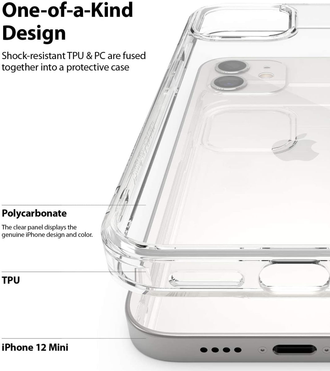 Ringke Fusion Apple iPhone 12 Mini Hoesje Transparant afbeelding 5