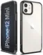 Ringke Fusion Apple iPhone 12 Mini Hoesje Transparant/Zwart afbeelding 1