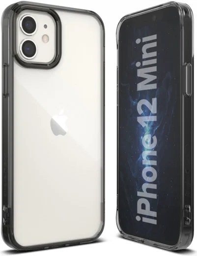 Ringke Fusion Apple iPhone 12 Mini Hoesje Transparant/Zwart afbeelding 4