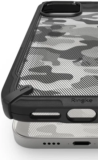 Ringke Fusion X Apple iPhone 12 Mini Hoesje Camo Zwart afbeelding 8