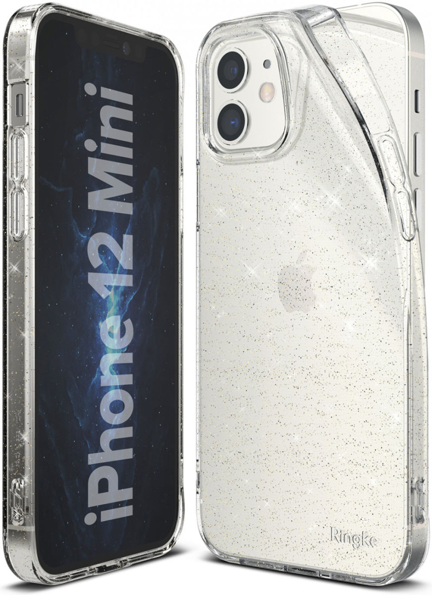 Ringke Air Apple iPhone 12 Mini Hoesje Flexibel TPU Glitter Clear afbeelding 2
