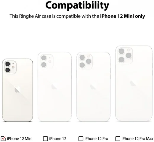 Ringke Air Apple iPhone 12 Mini Hoesje Flexibel TPU Glitter Clear afbeelding 13