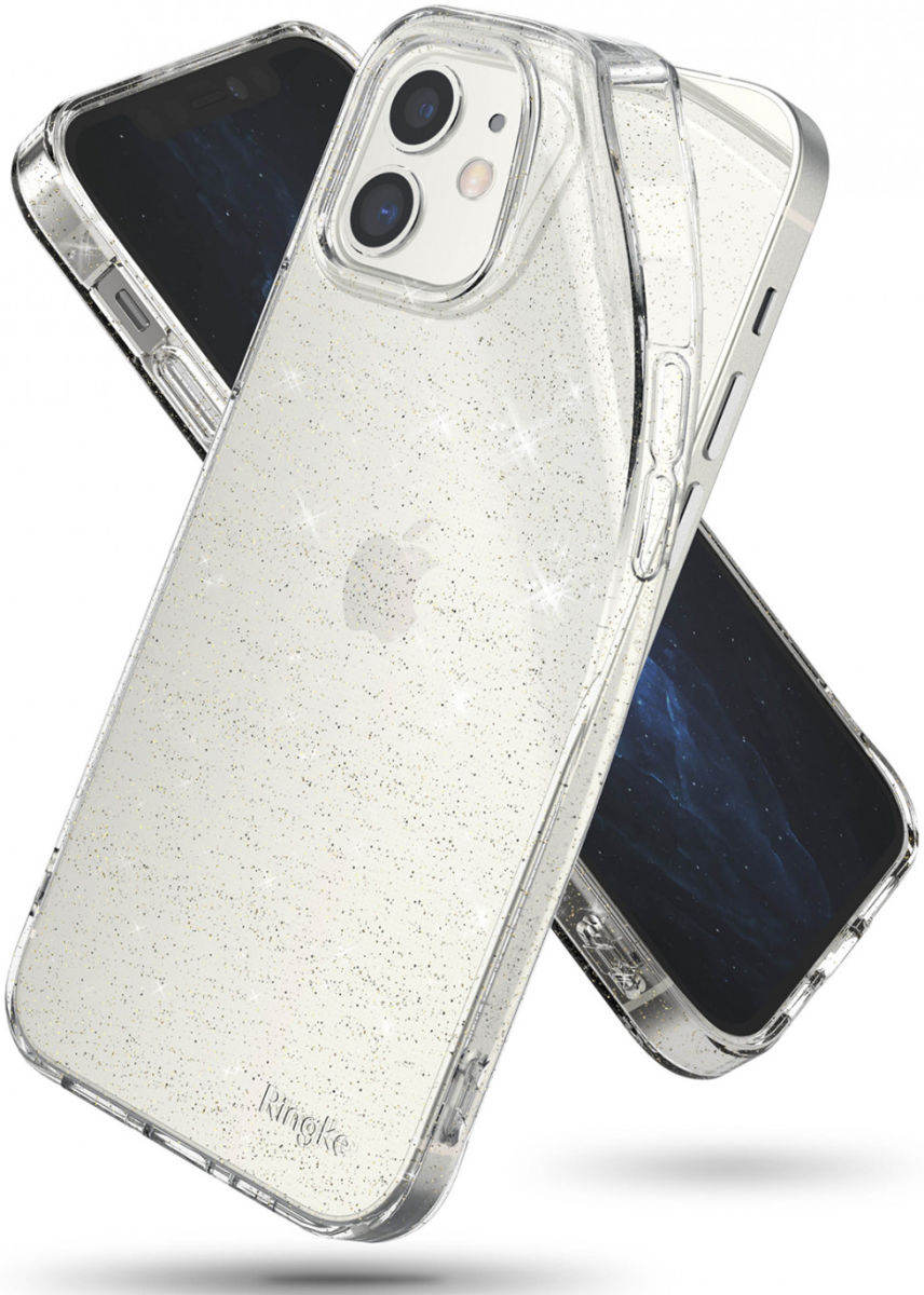 Ringke Air Apple iPhone 12 Mini Hoesje Flexibel TPU Glitter Clear afbeelding 4
