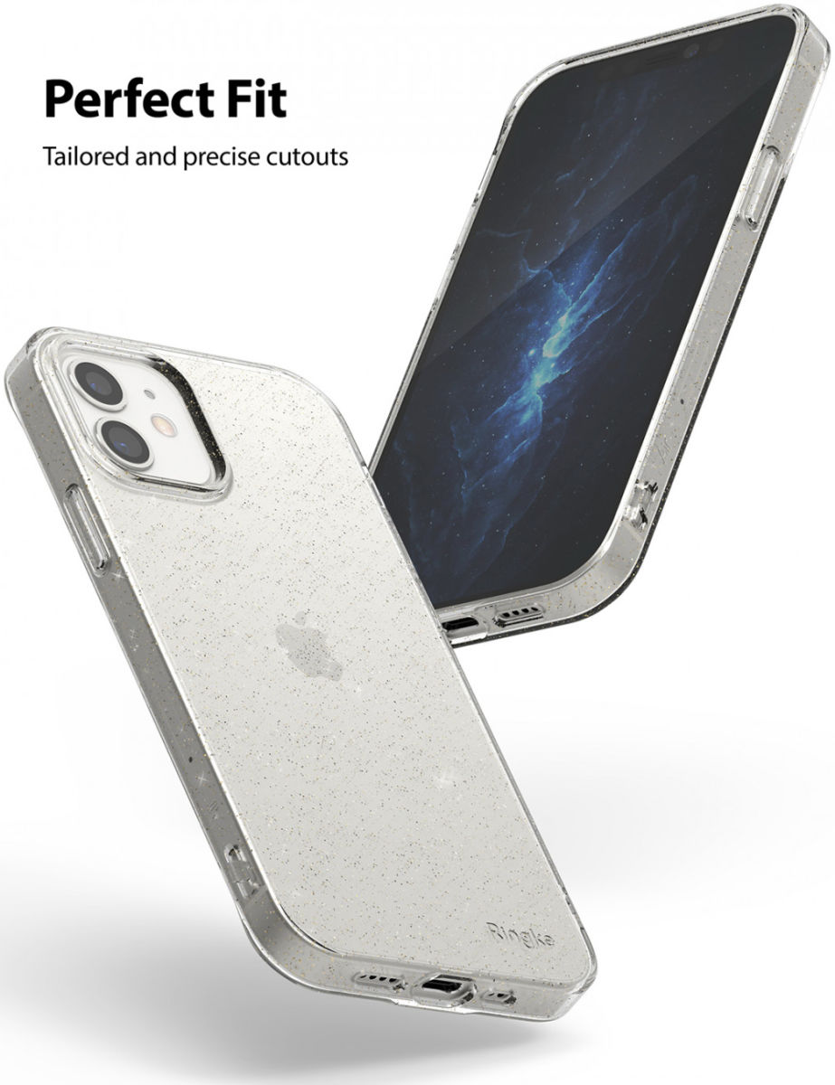 Ringke Air Apple iPhone 12 Mini Hoesje Flexibel TPU Glitter Clear afbeelding 6