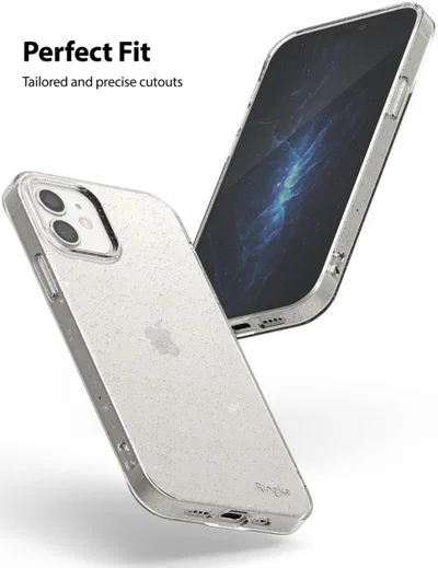Ringke Air Apple iPhone 12 Mini Hoesje Flexibel TPU Glitter Clear afbeelding 6