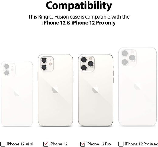 Ringke Fusion Apple iPhone 12 / 12 Pro Hoesje Transparant afbeelding 11