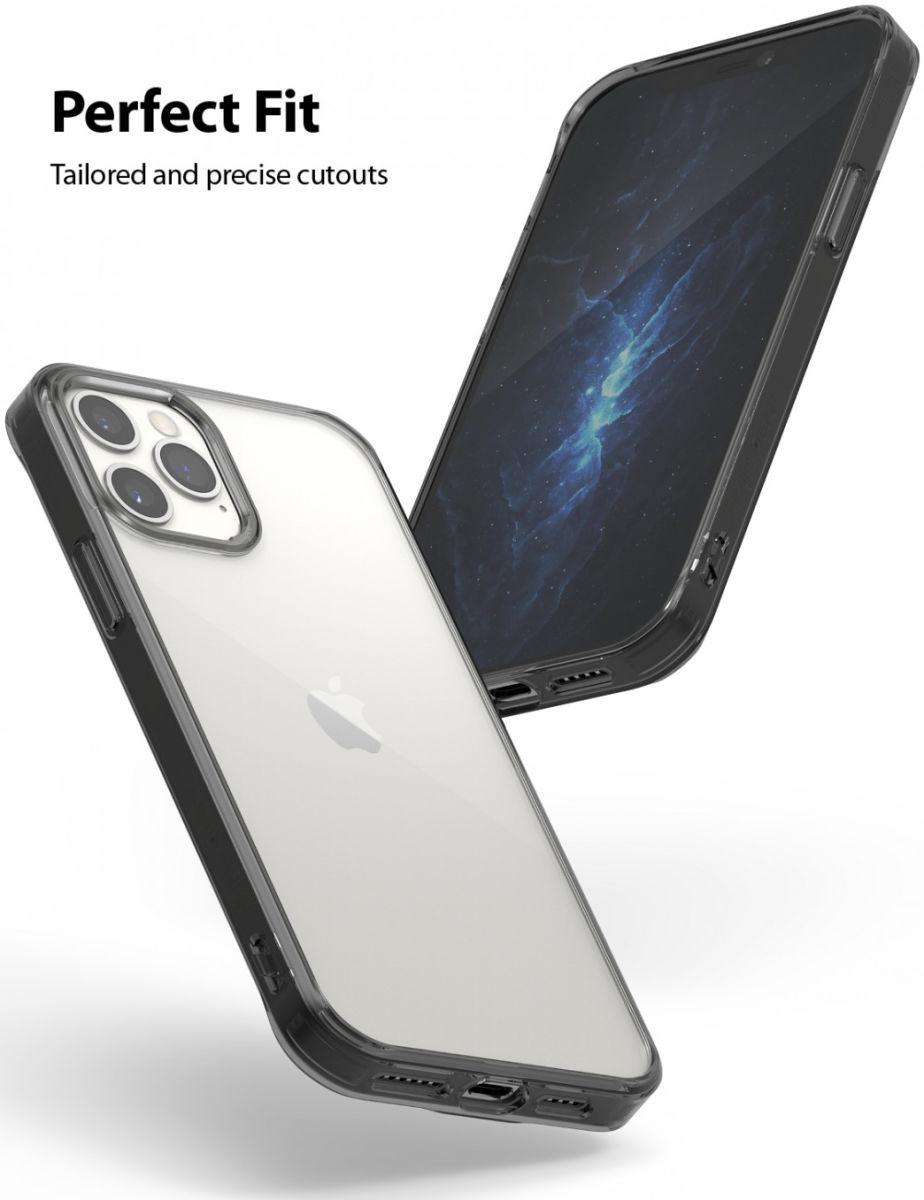 Ringke Fusion Apple iPhone 12 / 12 Pro Hoesje Transparant Zwart afbeelding 4