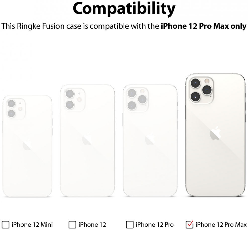 Ringke Fusion Apple iPhone 12 / 12 Pro Hoesje Matte Transparant afbeelding 10