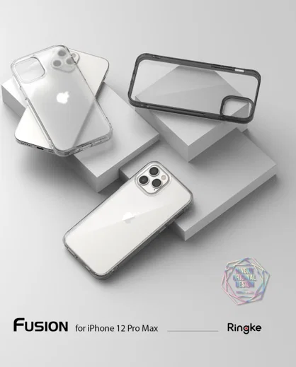Ringke Fusion Apple iPhone 12 / 12 Pro Hoesje Matte Transparant afbeelding 3