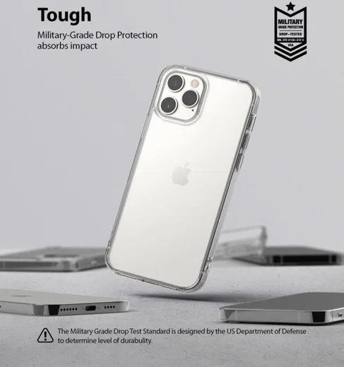 Ringke Fusion Apple iPhone 12 / 12 Pro Hoesje Matte Transparant afbeelding 8