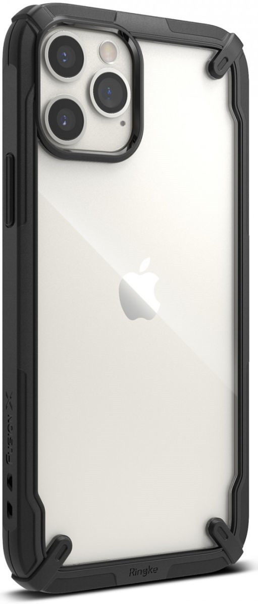 Ringke Fusion X Apple iPhone 12 / 12 Pro Hoesje Transparant Zwart afbeelding 5