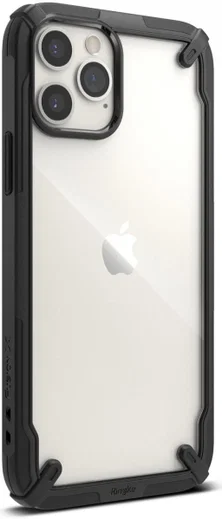 Ringke Fusion X Apple iPhone 12 / 12 Pro Hoesje Transparant Zwart afbeelding 5