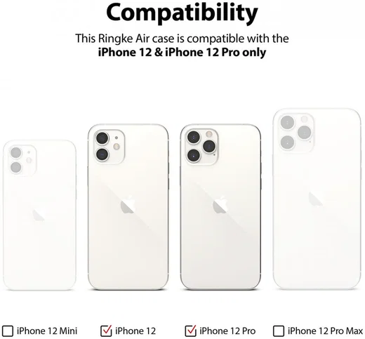 Ringke Air Apple iPhone 12 / 12 Pro Hoesje Flexibel TPU Transparant afbeelding 15