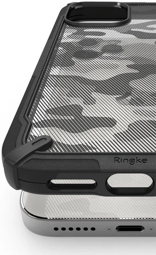 Ringke Fusion X Apple iPhone 12 Pro Max Hoesje Camo Zwart afbeelding 5