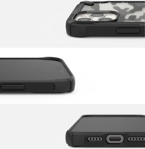 Ringke Fusion X Apple iPhone 12 Pro Max Hoesje Camo Zwart afbeelding 7