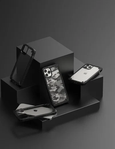 Ringke Fusion X Apple iPhone 12 Pro Max Hoesje Camo Zwart afbeelding 9